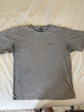Nike Basketball Logo Heather Grey Men's L Tee Vintage 90s Stitched Y2K picture