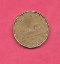 CANADA KM157 1988 VF-VERY  FINE-NICE CIRCULATED LOONEY OLD 1 DOLLAR COIN picture