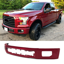 For 2015-17 Ford F150 F-150 Steel Front Bumper Cover Face Bar Ruby Red Metallic picture