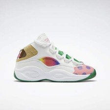Reebok Junior's Iverson Question Mid X CandyLand Basketball GZ0081 White/Green picture