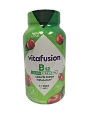 VITAFUSION B12 GUMMIES Extra Strength 170 Count Cherry Flavor 3000MCG, NOV 2026 picture