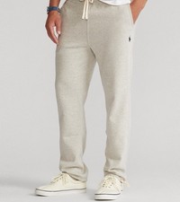 $130 Polo Ralph Lauren Fleece Classic Fit Drawstring Pants Gray L picture