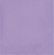 50 ct, 6.5 in, Luscious Lavender, Touch of Color Party Paper Napkins picture
