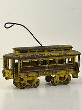 1920's Kenton #14 Cast Iron Trolley Car, Original #1 picture