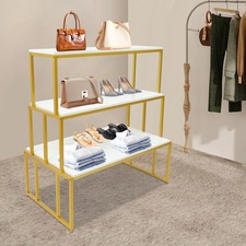 3 Tier Heavy Duty Display Stand Metal Shoe Handbag Display Table Retail Shelf picture