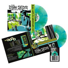 THE BRIAN SETZER ORCHESTRA - THE DIRTY BOOGIE SEAFOAM VINYL LP PRESALE NOVEMBER picture
