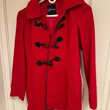 Guess Women's Vibrant Red Toggle Trench Coat picture