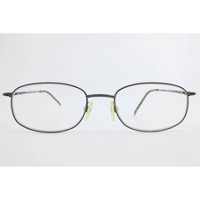 Safilo Elasta 9039 52-18-135 Gunmetal Gray Oval Eyeglasses Frames Patented Tech picture