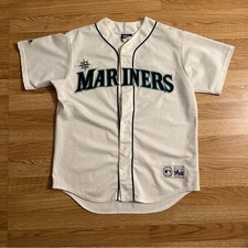 Ichiro Suzuki Vintage Majestic MLB Authentic White Baseball Jersey Size Large picture