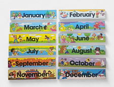 vintage 90s-2000s 12 month calendar poster bulletin board classroom headliners picture