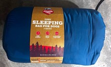 Arcadia Trail Cozy Sleeping Bag for Dogs L Nylon Packable Blue MPN 17932 picture
