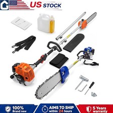 Pole Saw 52cc 2-Stroke Gas Powered 16 Ft Triming Height For Tree Trimming Branch picture