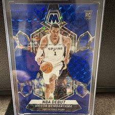 Panini 2023-24 Mosaic NBA Debut Victor Wembanyama Spurs #257 Blue /199 RC picture
