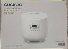 Cuckoo CR-0641F 6 Cups Multifunctional White Rice Cooker Brand New NIB picture