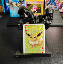 1999 Bicycle Pokemon Mini Playing Card Eevee Green Deck 7 of Diamonds picture