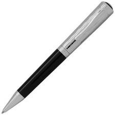 5280 Aspen Rhodium and Black Ballpoint Pen picture