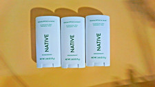 Native Aluminum Free Solid Deodorant Eucalyptus & Mint 2.65oz Lot of 3 FASTSHIP picture