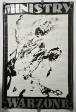 Vintage 1991 90s Ministry Warzone Europe Original Giant Subway Poster 60 x 40 picture