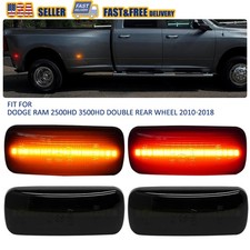 For 10-18 Dodge RAM 2500HD 3500HD Truck 4x LED Dually Fender Side Marker Lights picture