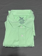 Faded Glory Men’s Polo, Large, Green, Cotton Polyester picture