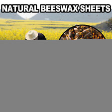 10 Pcs Beeswax Foundation Sheets Beeswax Candle Making Natural Wax Foundation picture