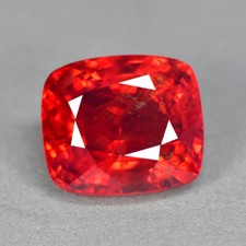 2.72Ct UNIQUE LUSTROUS 100% UNHEATED ORANGE SPINEL GEMSTONE from BURMA picture