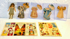 #38 Paper Dolls 3 Antique Advertising Dolls Kelloggs Willimatic House Hold Range picture