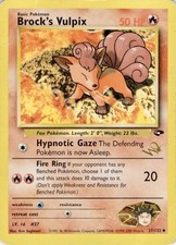 Brock's Vulpix [W Stamped] 037/132 Promo WoTC Promo Pokemon Moderately Played picture