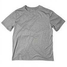 Quince Flowknit Breeze Performance Tee Mens M Heather Grey NWOT picture
