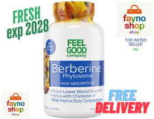 Feel Good Superfoods Berberine Phytosome 550mg 120 Count Exp: 01/28  FRESH  picture