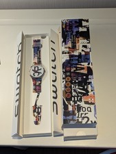 NIB Swatch Destination Watch David Carson CARSONTIME New York City NYC SUOZ370 picture