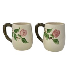Vintage Franciscan Desert Rose Mug Set Johnson Bros England Flying F Floral Cups picture