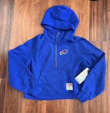 New Womens lululemon Buffalo Bills Scuba Oversized Half-Zip Hoodie Sz M / L $128 picture