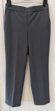 Alfani Women's S Gray Pull On Dress Pants Stretch Ankle Slim Leg Pockets picture