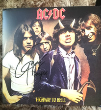 AC/DC HIGHWAY TO HELL Autograph Autografo certificato RARE 33 Vinyl new picture