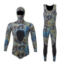 Men's 1.5mm Neoprene Hooded Diving Suit Swim Scuba Snorkeling Fishing Wetsuits picture