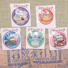 Ghibli Park Japan Exclusive Embroidered Pin Pack- All 5 park areas with gift bag picture