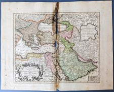 Portae Ottomanicae Ottoman Empire Arabia Antique Map c.1718 by Weigel picture