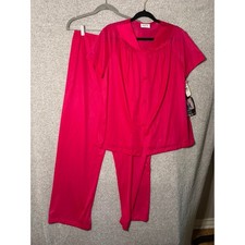 Vintage Vanity Fair L Nylon Pajama Set NWT Grannycore USA picture