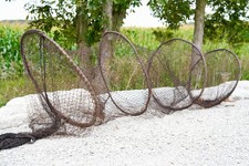 Antique Fish Trap Fishing Bait Net Vintage Lure Nautical 7ft Boat Decor picture