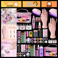 Complete Nail Kit for Beginners - Practice Hand, Tools & Storage Bag Included picture