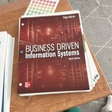 Business Driven Information Systems 9th Ed Loose-Leaf Baltzan McGraw-Hill  picture