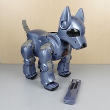 I-Cybie Blue Electronic Robotic Dog Tiger Hasbro 2001 Blue Retro Toy UNTESTED picture