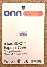 BRAND NEW ONN 512 GB MicroSD Express Card - Nintendo Switch 2 -  picture