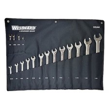 Westward 3Xu44 Combo Wrench Set, Polish, 1/4-1-1/4In, 17Pc picture
