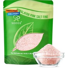 Himalayan Pink Salt, Fine Grain, 16 Oz (1 Pound), Pink Himalayan Sea Salt, Non-g picture