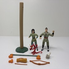 2 VINTAGE 1998 Mattel Disney MULAN Loose Action Figures MULAN IN TRAINING picture