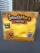 NEW SmushMart Crazy Fun CHEESE XL Squishy Squeezy Stretchy SEALED VIRAL picture