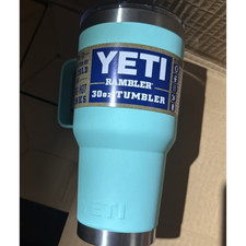 NEW Yeti Rambler 30 oz Tumbler Seafoam Green Stainless Steel with Lid picture
