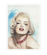 Marilyn Monroe Portrait Matte Poster | Vintage Glamour Wall Art picture